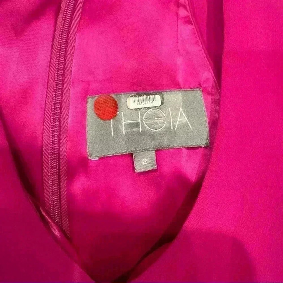 Theia Pink Maxi Dress - Picture 4 of 7